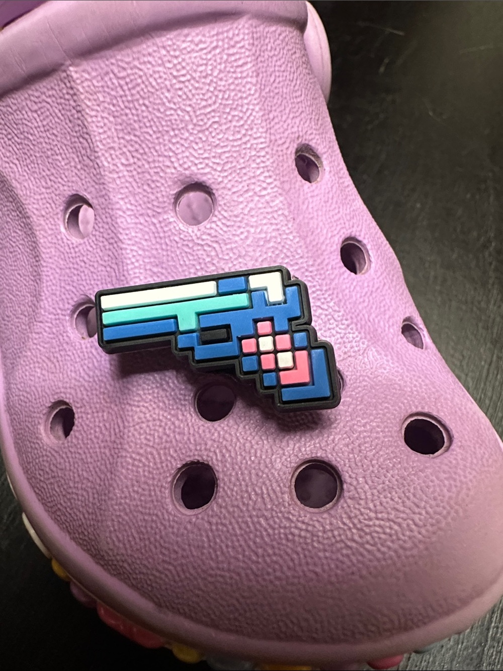 Minecraft Pixel Gun Jibbitz Shoe Charm